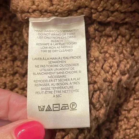 Free People Cutting Edge Cable Pullover | CAMEL - Picture 8 of 9